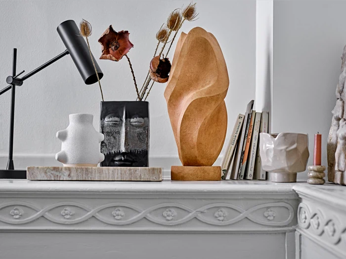 Bloomingville, Delier, Dekoration, Brun, Resin, Dia:17 x H:40 cm