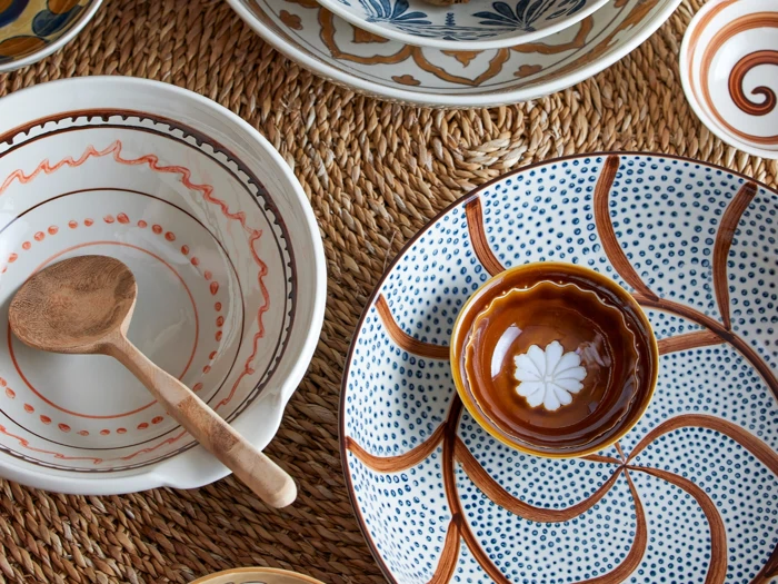 Bloomingville, Heikki, Skål, Brun, Stentøj, Dia:26,5 x H:9,5 cm