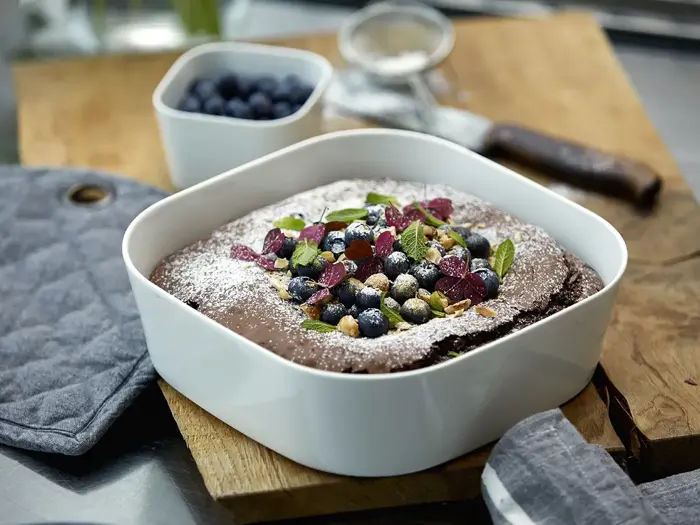 Rosti, Modula, Fad, Hvid, Porcelæn, L:24 x B:24 x H:7 cm