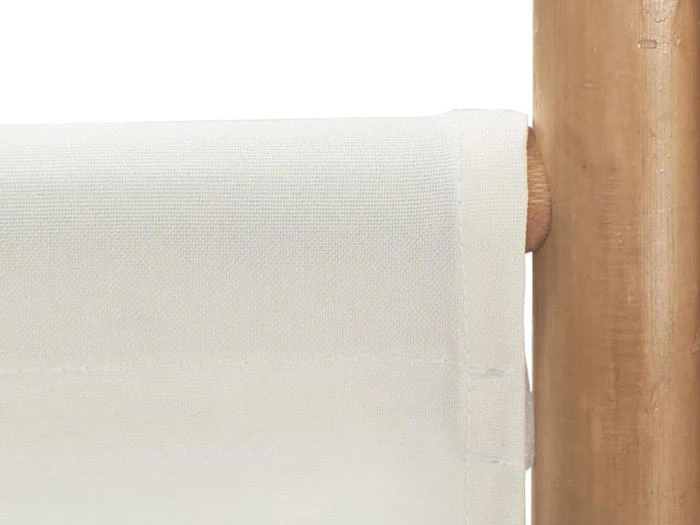 Vidaxl 5-panels rumdeler 200 cm foldbar bambus og kanvas