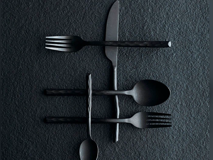 Muubs, Bestiksæt, Gunmetal, 16 dele, Rustfrit stål, L:25 cm 