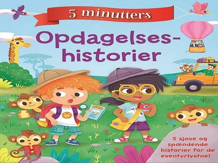 3 indbundne børnebøger- 5 min historier  