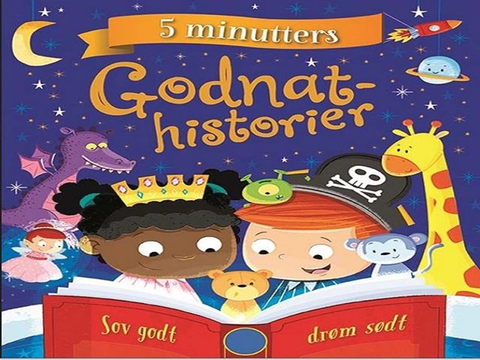 3 indbundne børnebøger- 5 min historier  