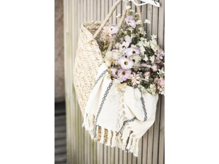 Ib Laursen, Kunstige blomster, Lilla, Plastik, L: 50 cm