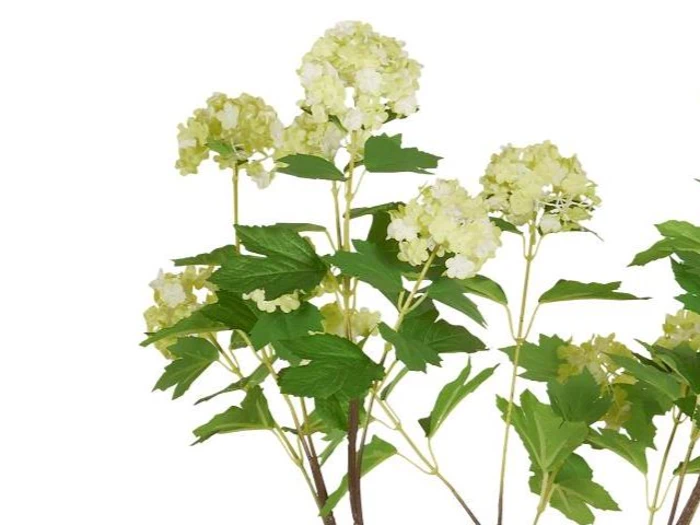 Ib Laursen, Kunstig, Sneboldbusk, Grøn, Hvid, Plastik, H:104 x Dia:35 cm