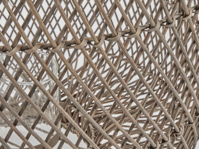 Lene Bjerre, Harper, Lanterne, Natur, Grå, Rattan, Ø:40xH:46 cm
