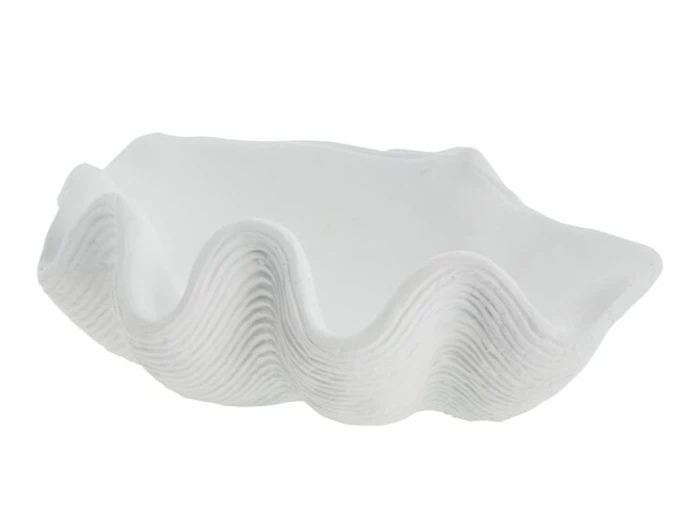 Lene Bjerre, Shella, Dekoration, Musling, Hvid, keramik, L:25 x B:18,5 x H:8,3 cm