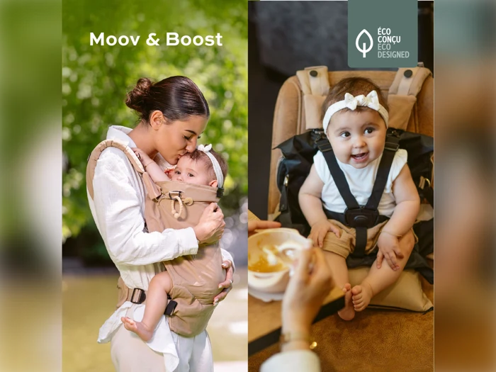 Babymoov Evolution Bæresele Moov & Boost – Hazelnut Beige