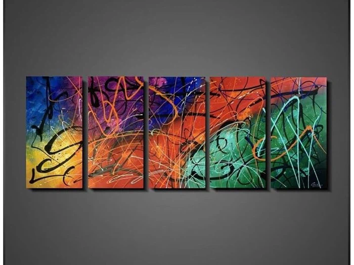 Maleri - Colorful Detonation fra MyNewArt