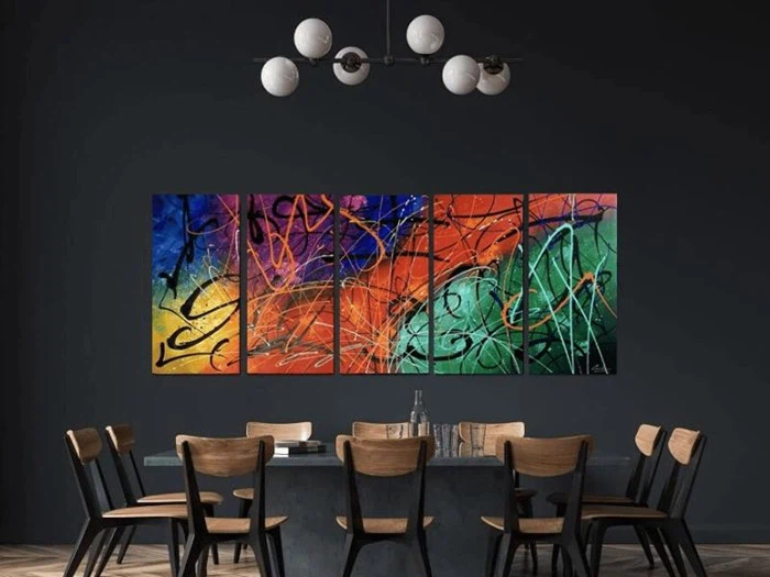 Maleri - Colorful Detonation fra MyNewArt