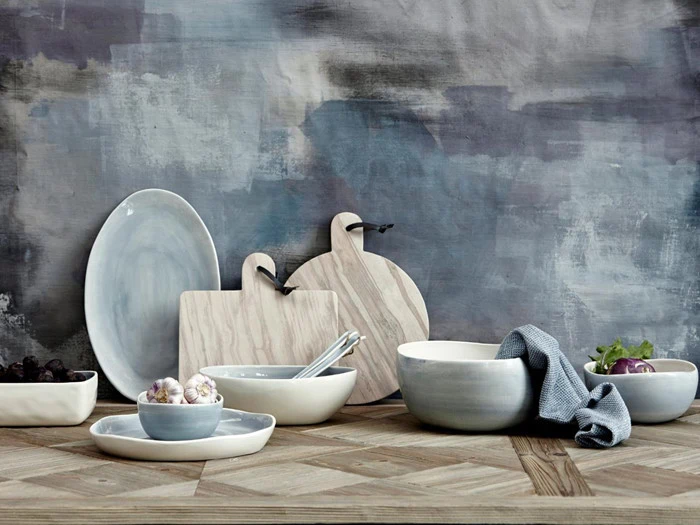 2 sæt porcelæn Addison salatbestik - L29 cm