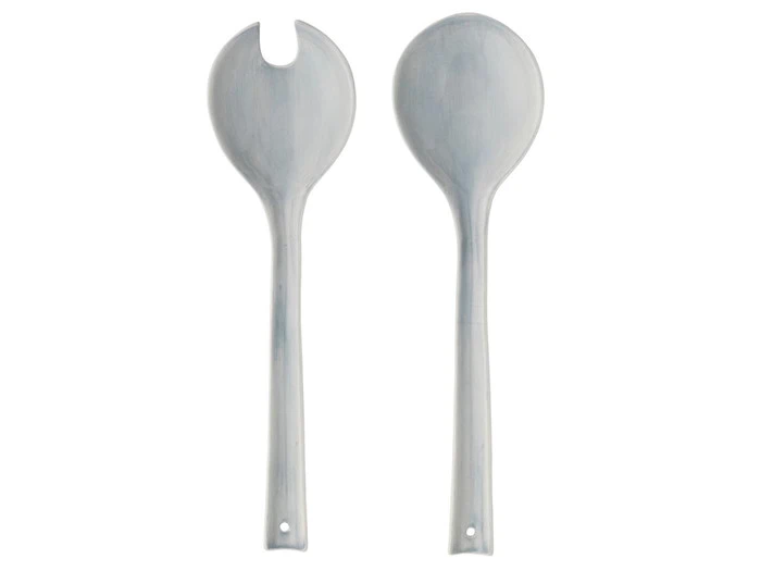 2 sæt porcelæn Addison salatbestik - L29 cm