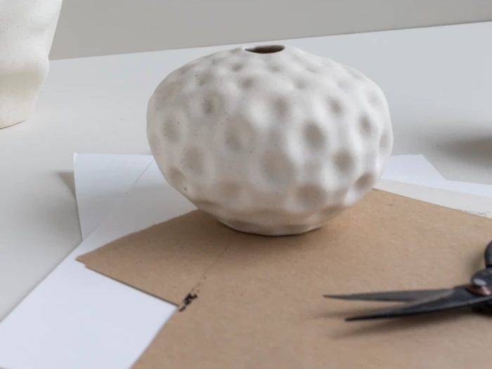 Cooee Design, Seedpod, Vase, Vanilla, Keramik, H:10 cm