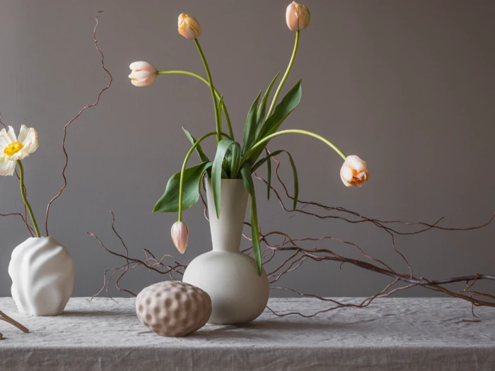 Cooee Design, Seedpod, Vase, Walnut, Keramik, H:10 cm