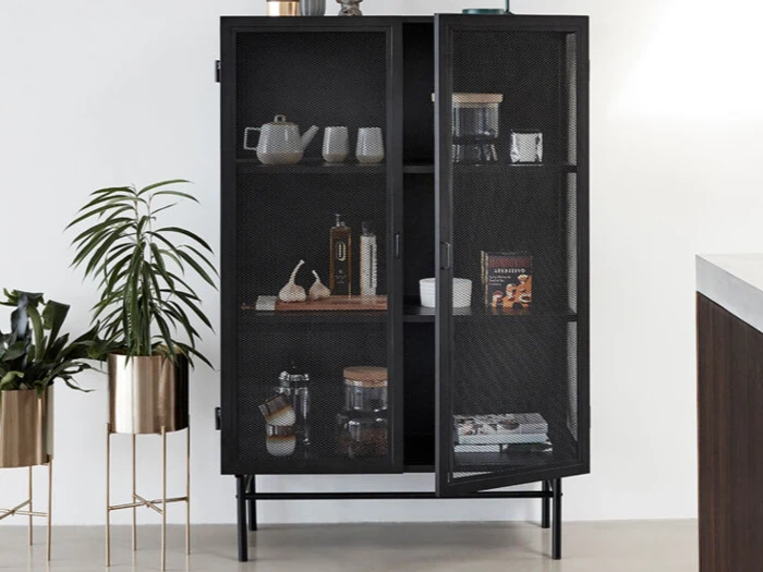 Hübsch, Airy, Potter, Messing, Sæt af 2 stk., Dia:25 x H:45, Dia:25 x H:55 cm