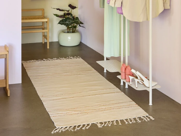 Hübsch, Alba, Løber, Brun, Orange, Lilla, Sand, Bomuld, B:80 x L:200 cm