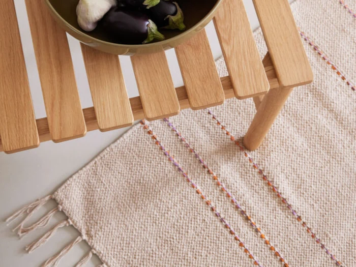 Hübsch, Alba, Løber, Brun, Orange, Lilla, Sand, Bomuld, B:80 x L:200 cm