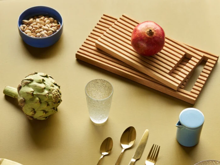 Hübsch, Alley, Skærebrætter, Natur Egetræ, Sæt af 2 stk., L:30xB:16xH:2 x L:40xB:20xH:2 cm