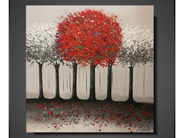 Maleri "Ambious Red" fra MyNewArt