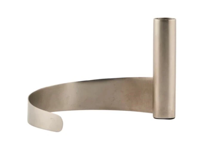 House Doctor, Ambur, lysestage, gunmetal, jern, l: 18 h: 11 dia: 10 cm