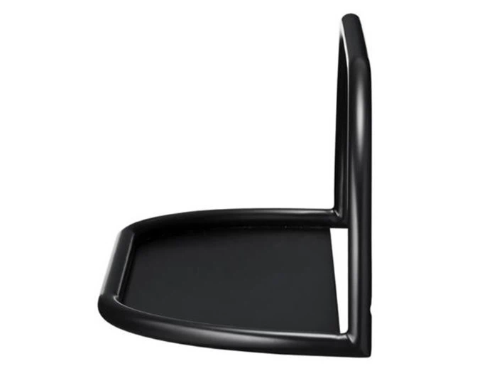 Stor moderne ANGUI pulverlakeret hylde i sort fra AYTM - L: 78 cm