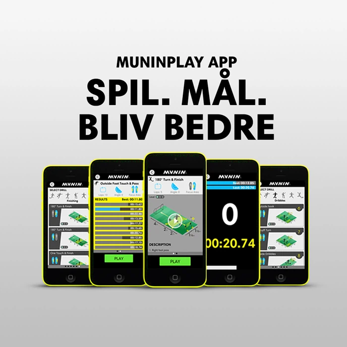 Produkpakke m. m-station Talent, MuninPlay app og 2 Munin Touch fodbolde fra Munin Sports