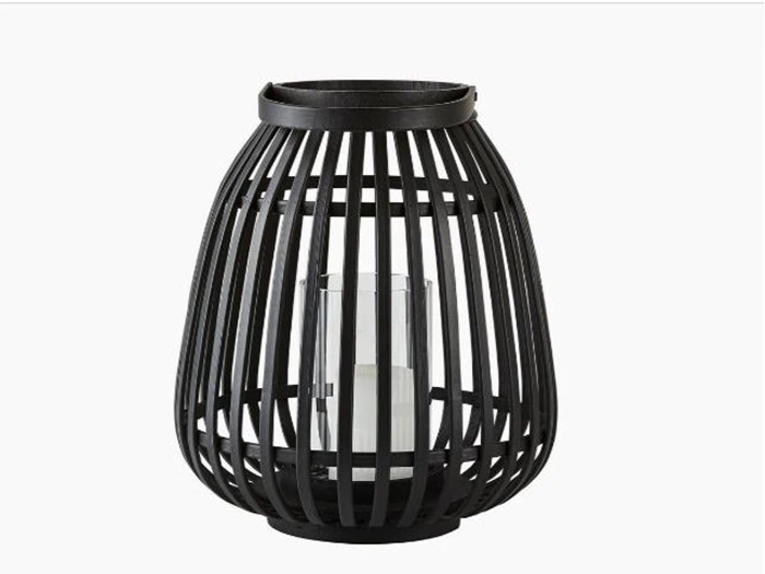 Villa Collection, Asra, Lanterne, Bambus, Sort,  D:25 H:30 
