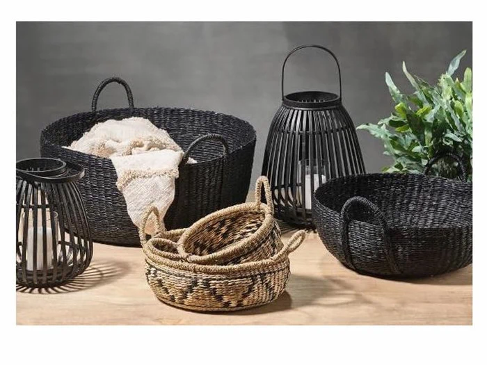 Villa Collection, Asra, Lanterne, Bambus, sort, D:29 H:35