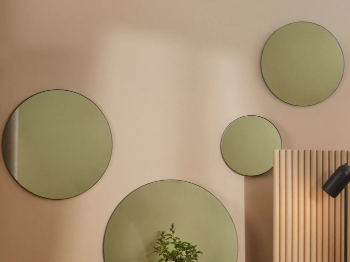 AYTM, CIRCUM, Spejl, Sort, Dia:50 cm