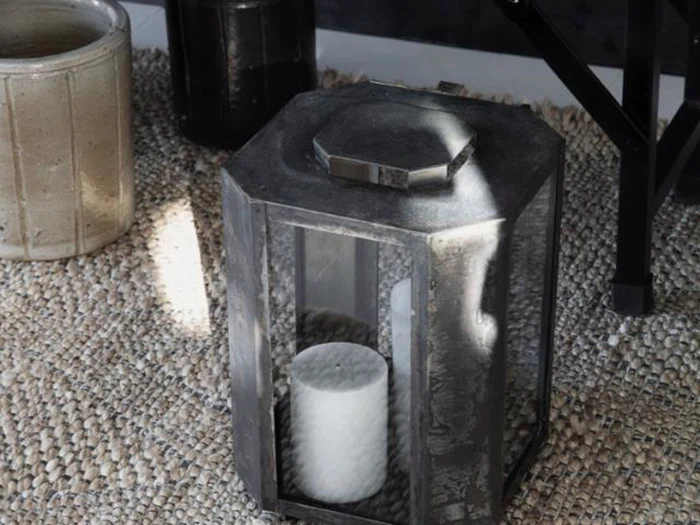 2 stk. Baazi lanterne fra House Doctor - antik brun