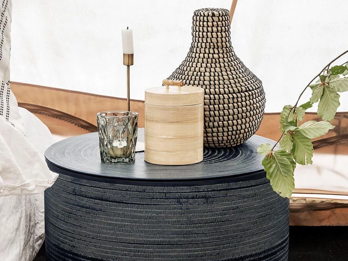 2 stk. Bamboo opbevaringskrukker fra House Doctor