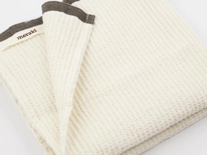 Meraki, Bare, køkkenhåndklæde, grå, bomuld, 50x50, sæt af 2