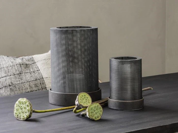 House Doctor, Bash, lanterne, antik zink, h: 27.5 cm dia: 20 cm