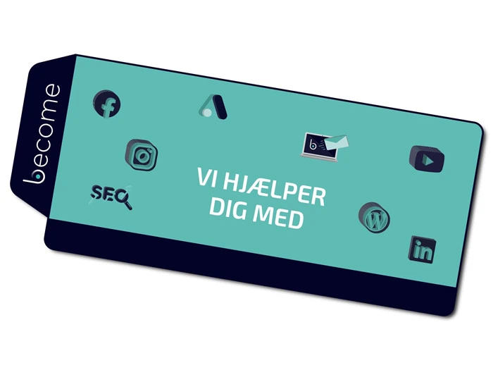 Klippekort til 20 timers digital marketing rådgivning / Voucher for 20 hours of marketing counseling
