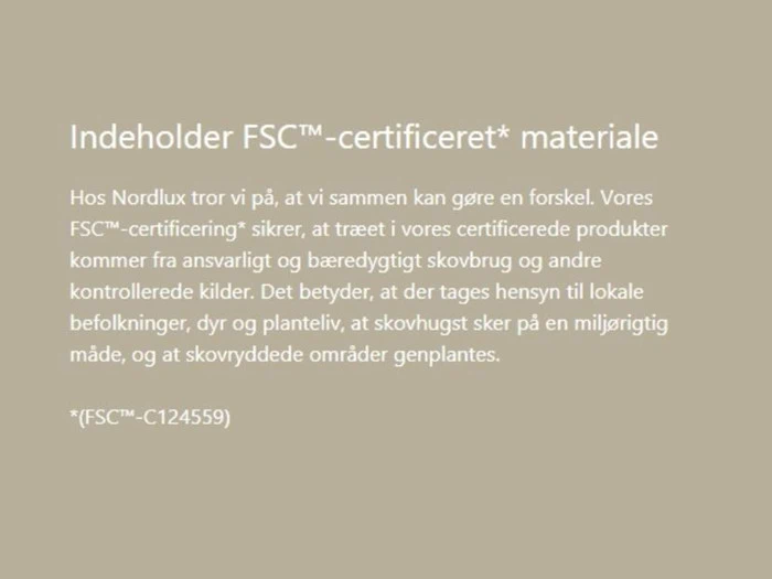 Nordlux Hisoka bordlampe i FSC certificeret bambus