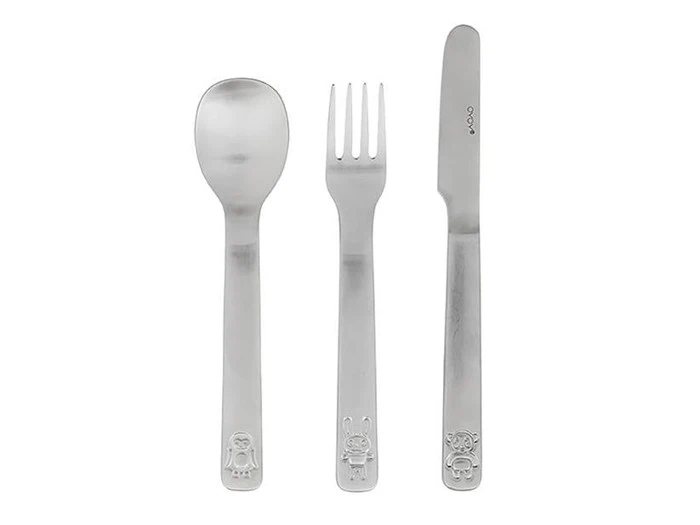 OYOY, Regnbue Hagesmæk, Slinkii dækkeserviet, bestik