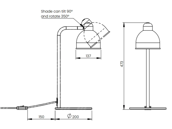 Frandsen Industry Bordlampe Messing