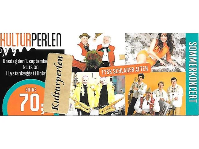 2 Billetter til Kulturperlens Sommerkoncert