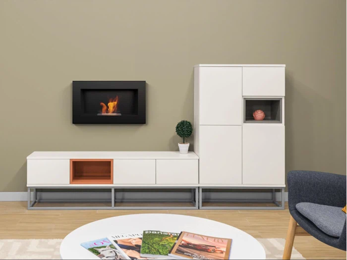 ELEGANT VÆGHÆNGT BIOPEJS - KAN OGSÅ INDBYGGES - NEM MONTERING