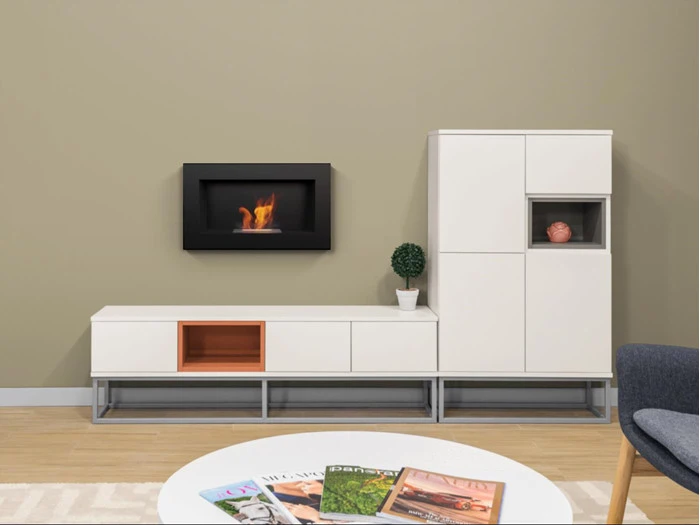 ELEGANT VÆGHÆNGT BIOPEJS - KAN OGSÅ INDBYGGES - NEM MONTERING