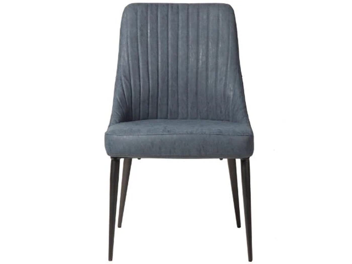 6 stk. spisebordsstole i blå PU fra Kristensen:Kristensen  