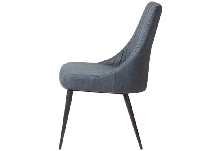 6 stk. spisebordsstole i blå PU fra Kristensen:Kristensen  