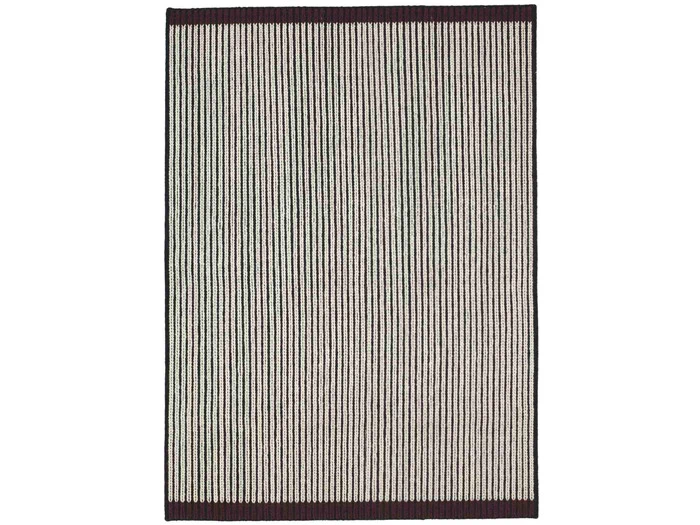 Loop tæppe #01 Black Ecro Bordeaux fra LOUISE ROE - 80x160