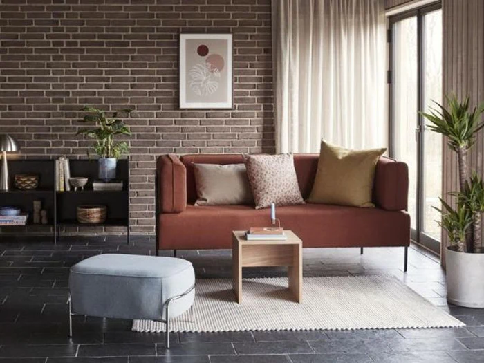 Block Sofa Rødbrun fra Hübsch