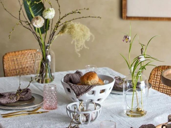 Bloomingville, Foligno, Deko, Skål, Hvid, Stentøj, Dia:26 x H:12 cm