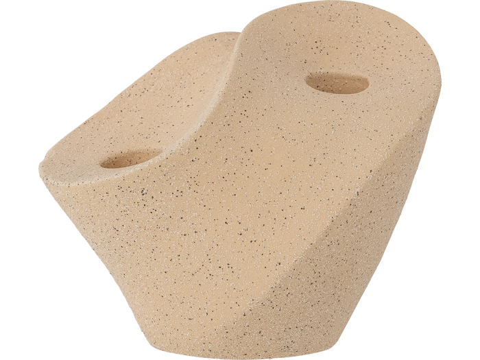 Bloomingville, Brent, Lysestage, Natur, Stentøj, L:15 x H:13 x B:11 cm