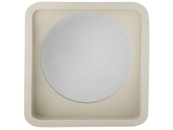 Bloomingville, Phoebe, Spejl m/Hylde, Natur, Polyresin, L:39,5 x H:39,5 x B:10 cm 