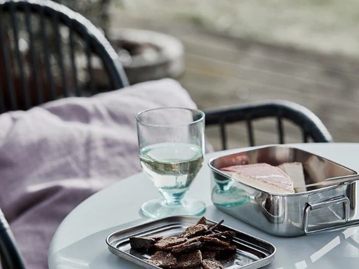 2 stk. madkasser med sølv finish fra House Doctor