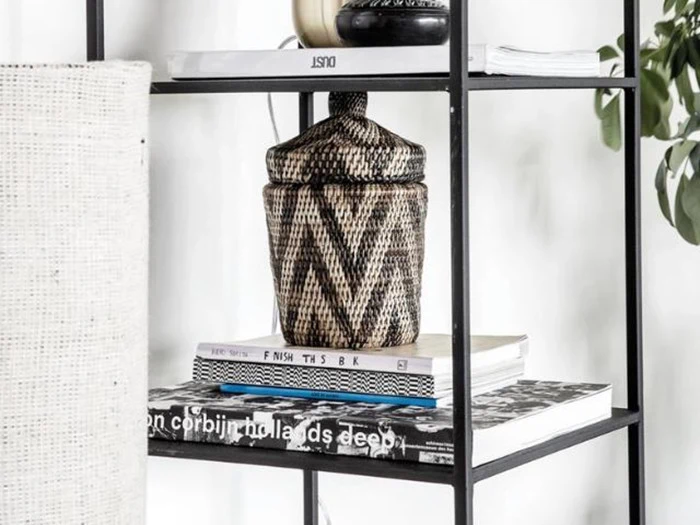 2 stk. Boylo opbevaringskrukker fra House Doctor - Neutral/Sort