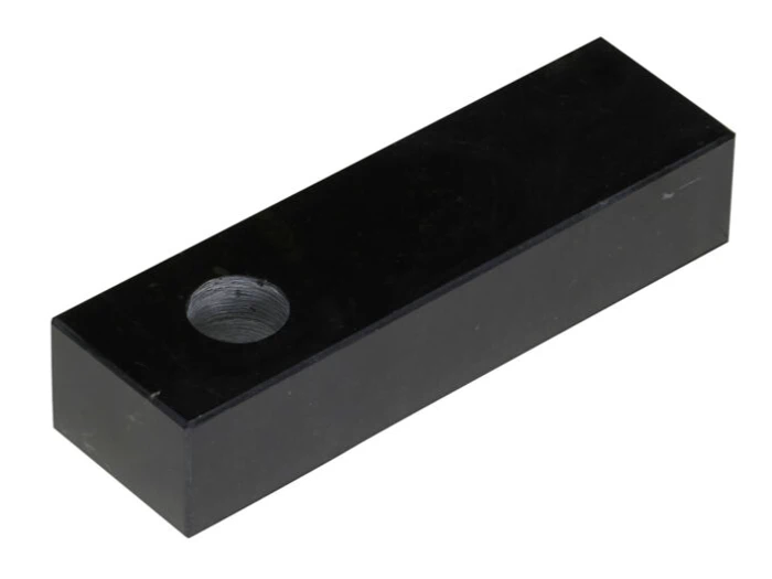 Hübsch, Brick, Lysestage, Sort, Marmor, L:15 x B:5 x H:3 cm